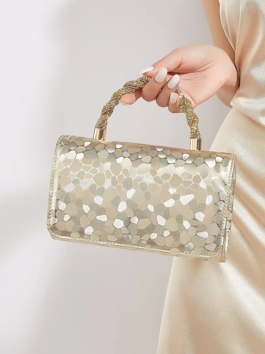 Gemma Sequined Chain Handbag