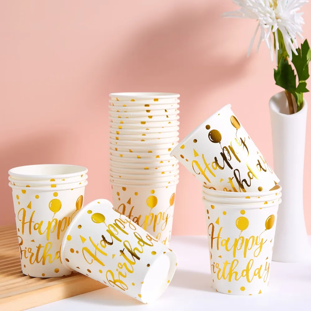 Gold Foil Birthday Cup