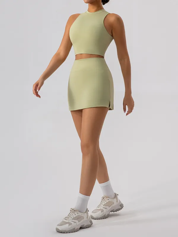 Collared Fitted Vest Top