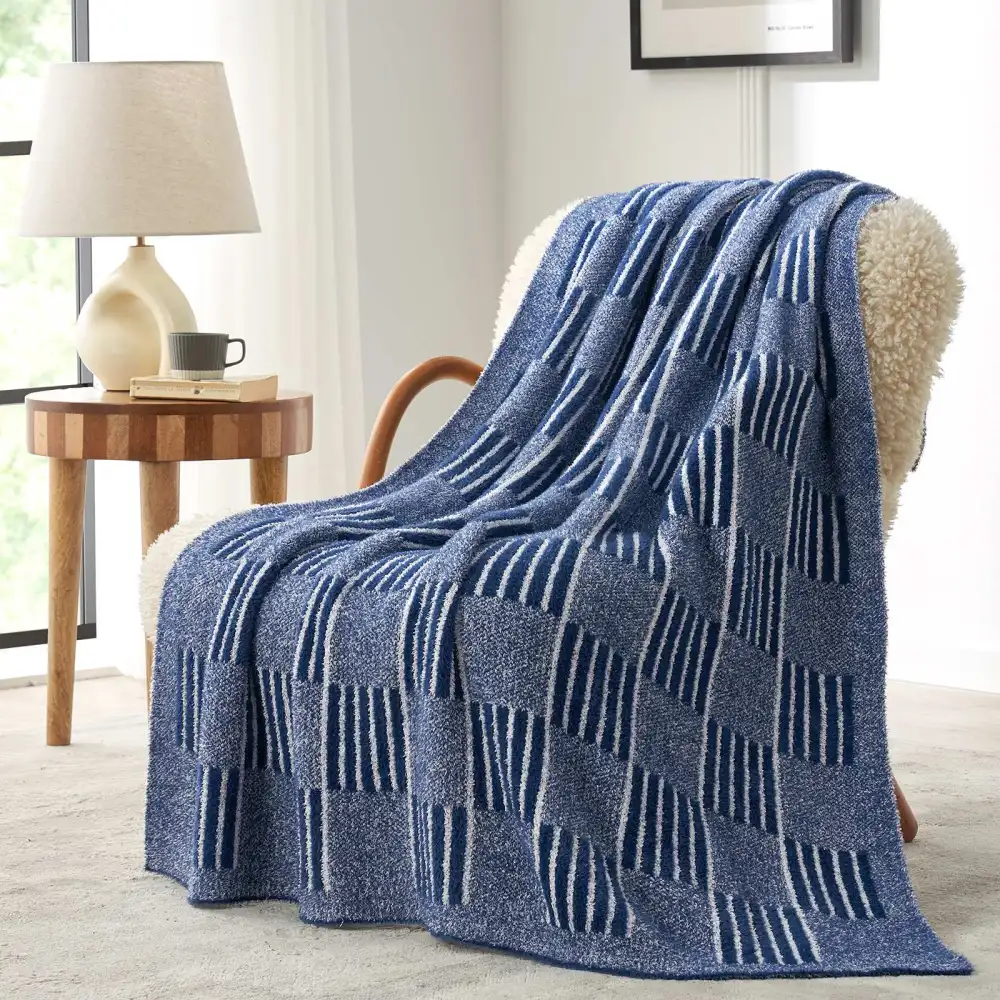 Layered Checkered Blanket