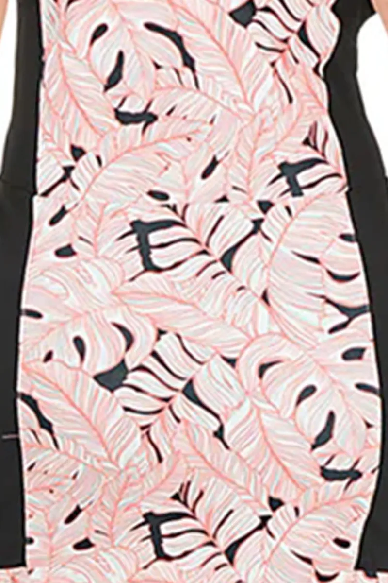 Plants Print Sleeveless Dress