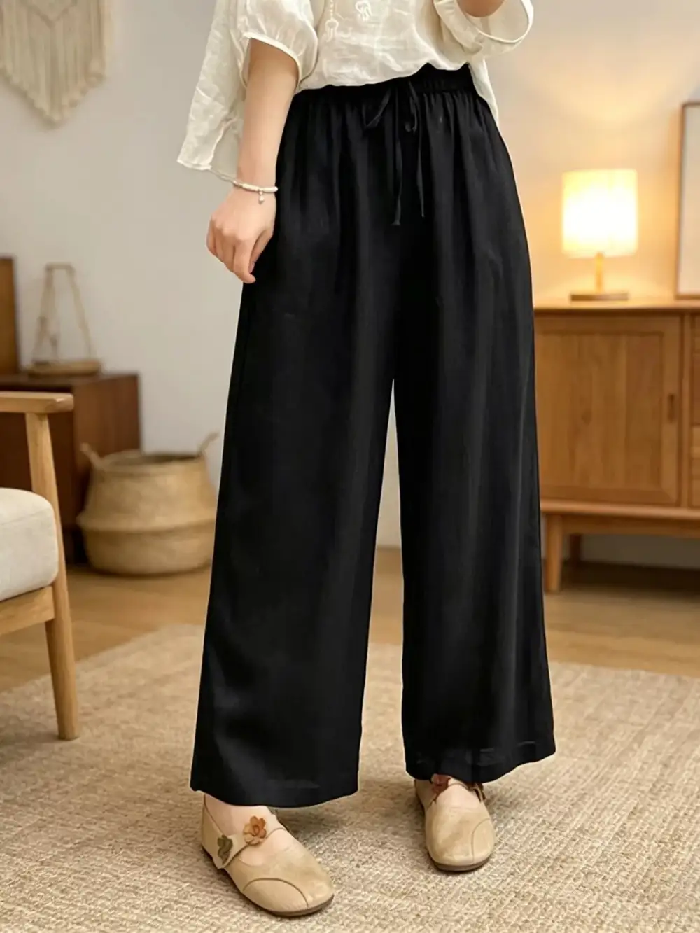 Casual Wide Leg Pants