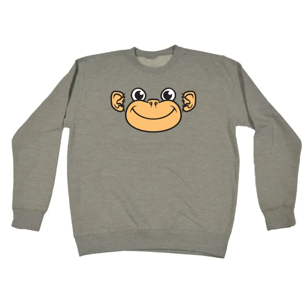 Monkey Face Graphic Sweatshirt
