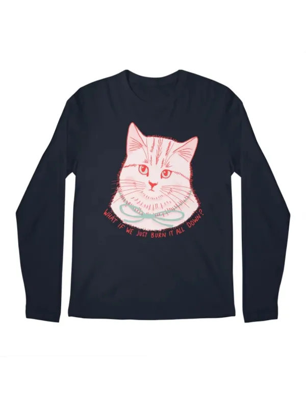Cute Cat Graphic Casual T-Shirt
