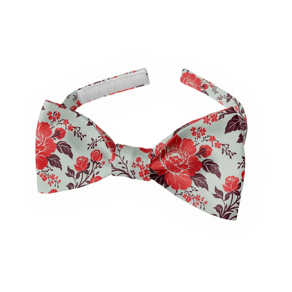 Estate Garden Floral Motif Bow Tie