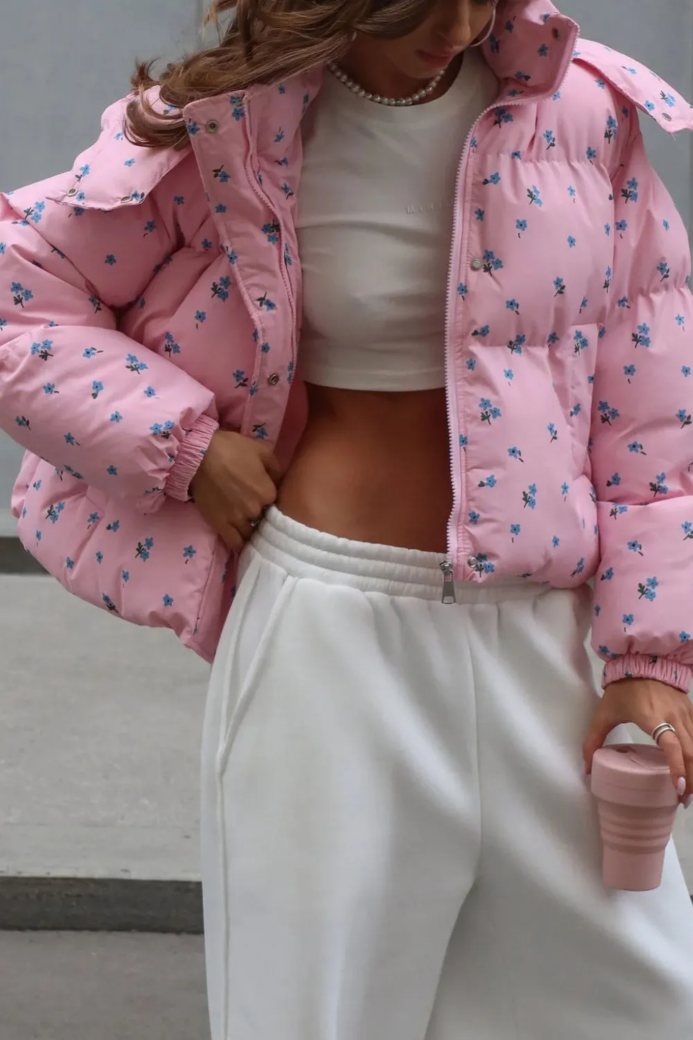 Floral Puffer Jacket