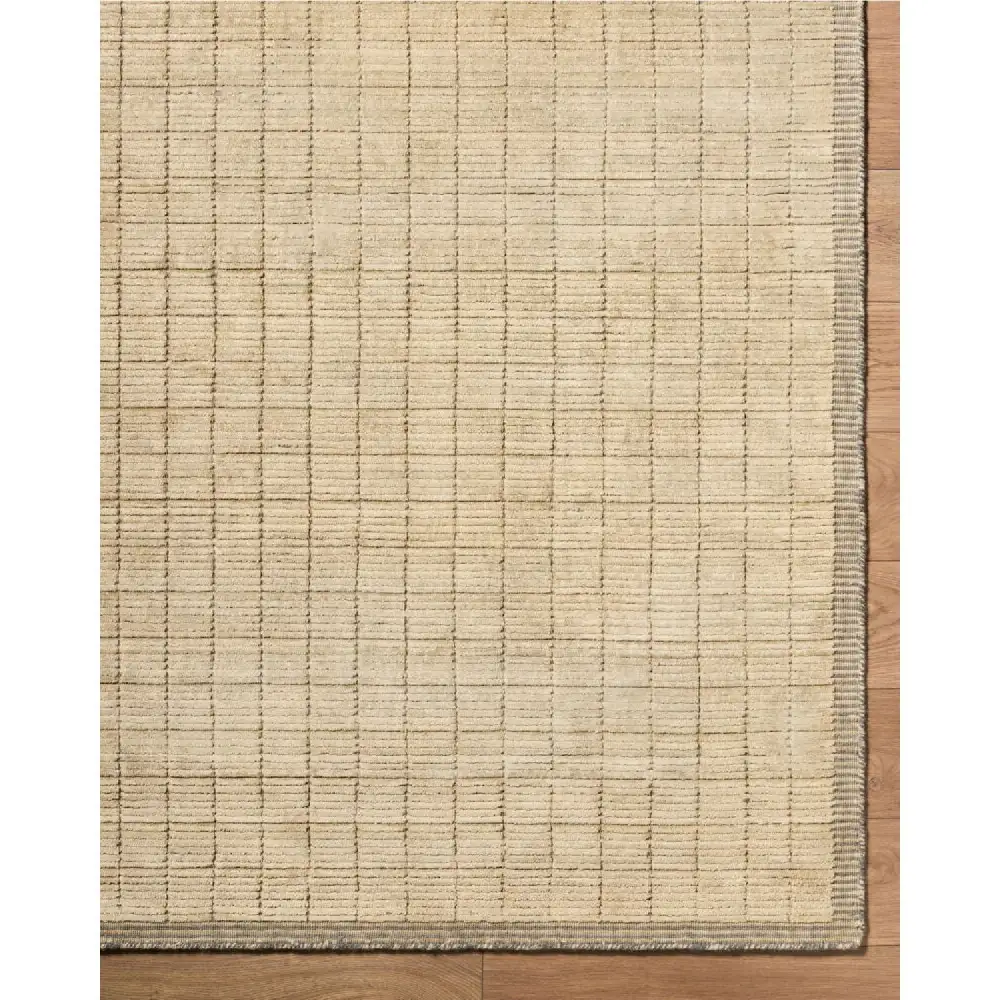 Hand-Loomed Square Pattern Carpet