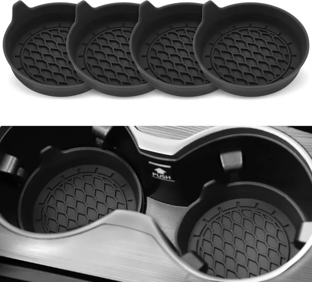 Non Slip Car Cup Holder Coaster Set