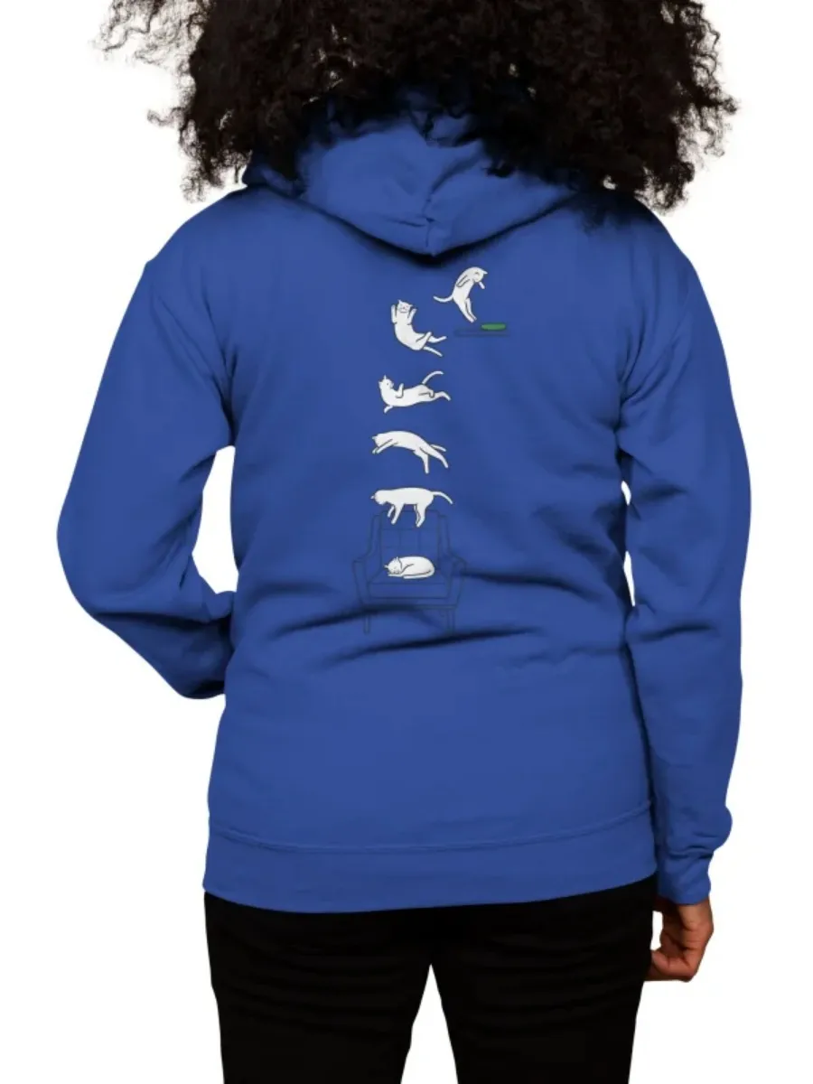Cat Print Casual Hoodie
