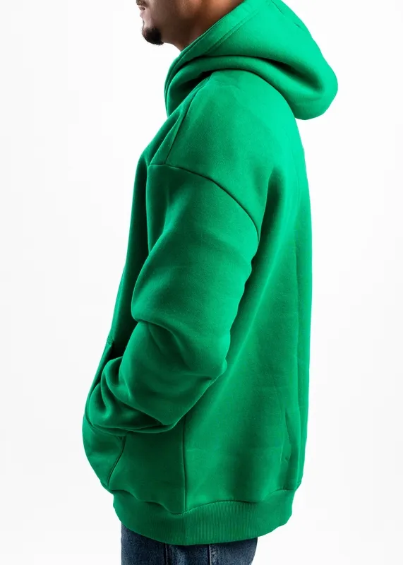 Green Oversized Hooded Sweatshirt