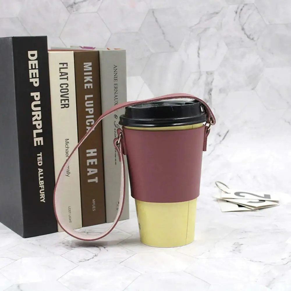 Faux Leather Drinkware Set