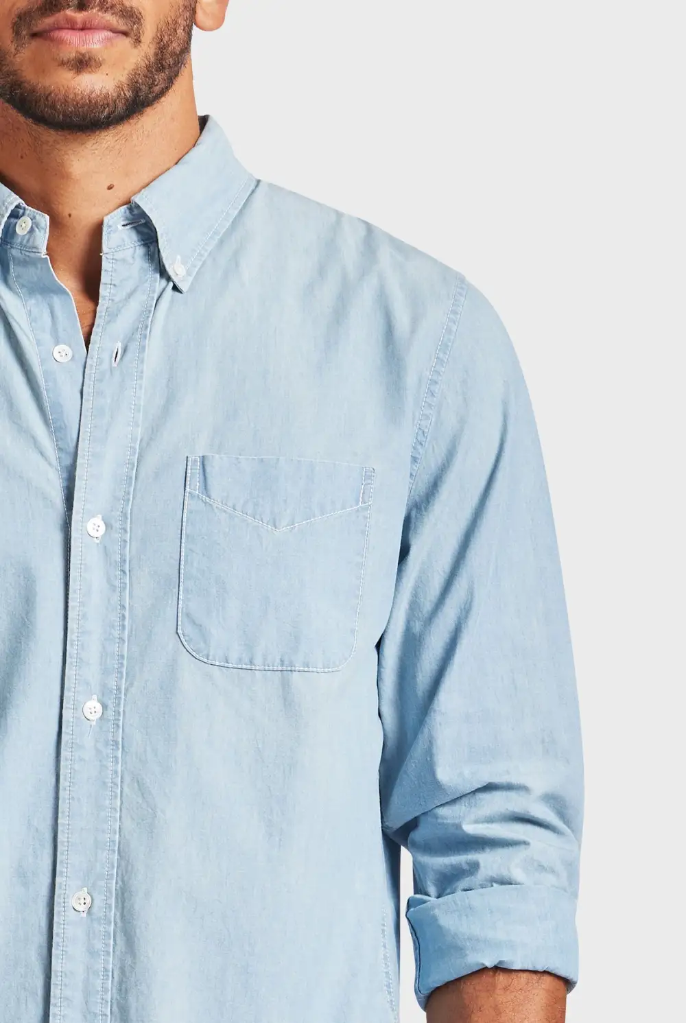 Cotton Utility Pocket Casual Button Up Shirt