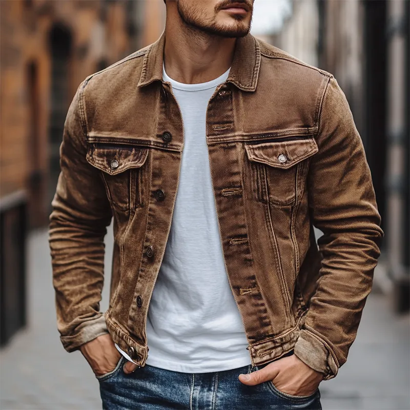 Zip Washed Jacket
