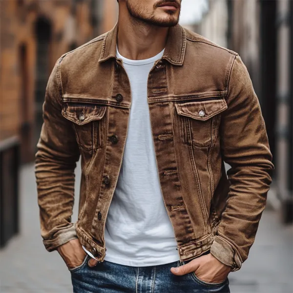 Zip Washed Jacket