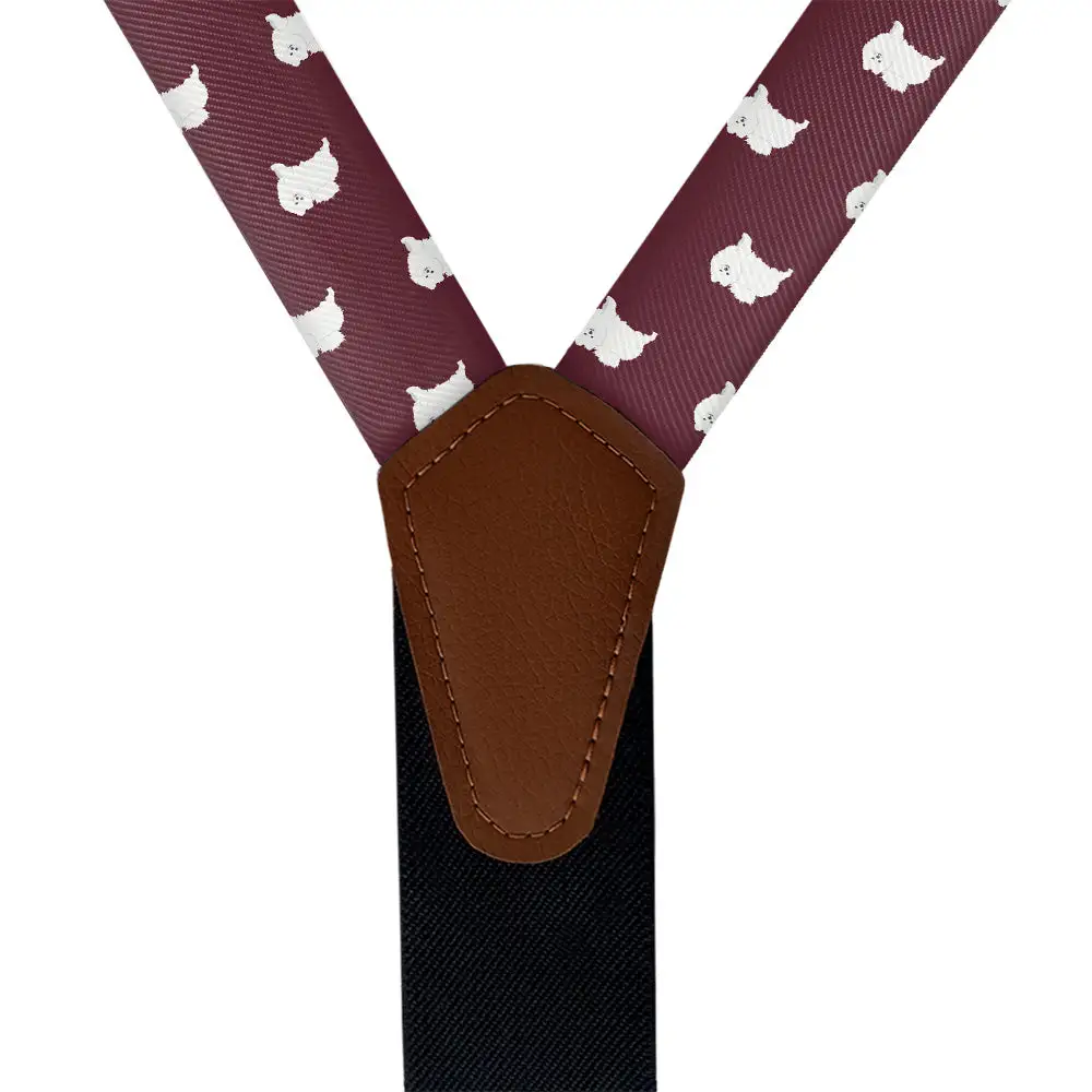 Pomeranian Dog Theme Suspenders
