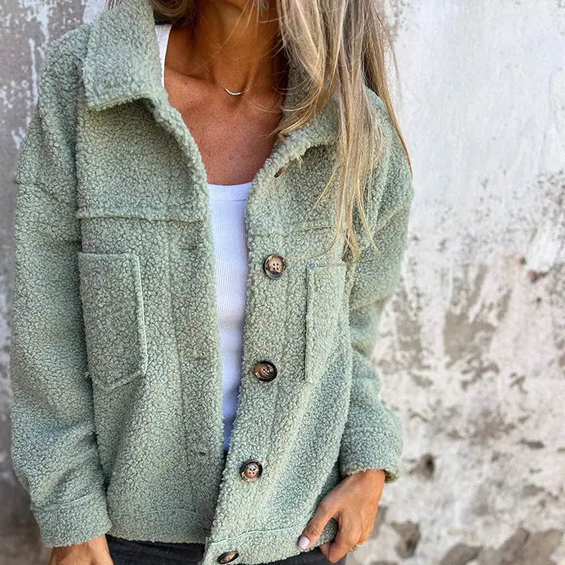 Plus Size Sherpa Style Jacket
