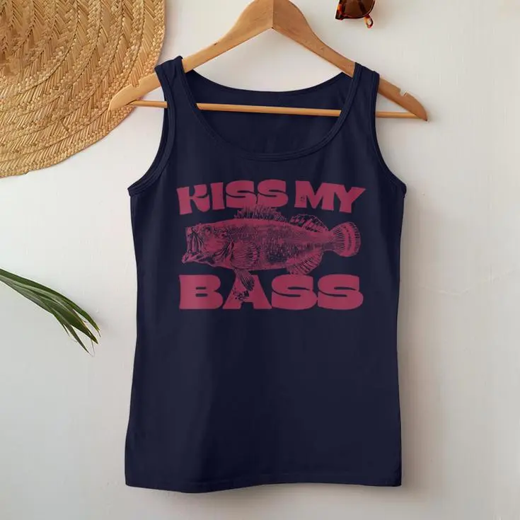 Kiss My-Bass Fishing Women Tank Top