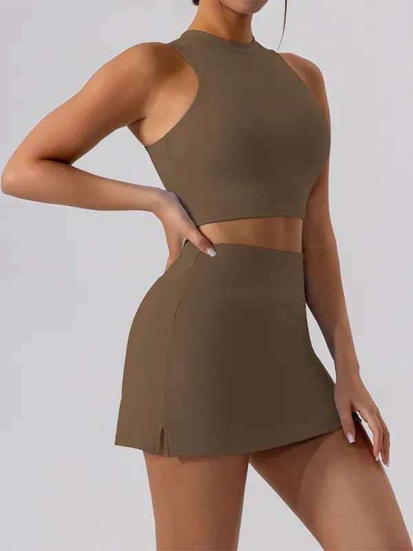 Collared Fitted Vest Top