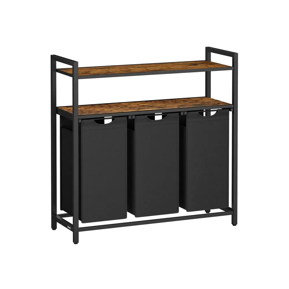 Shelved Divided Laundry Sorting Hamper