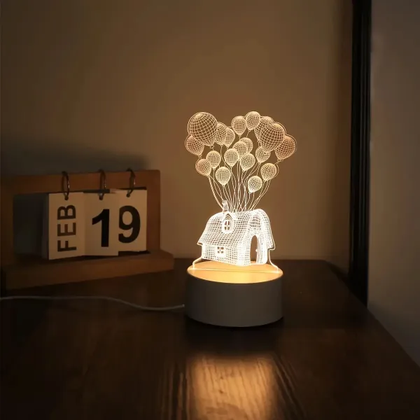 Balloon House 3D Night Light