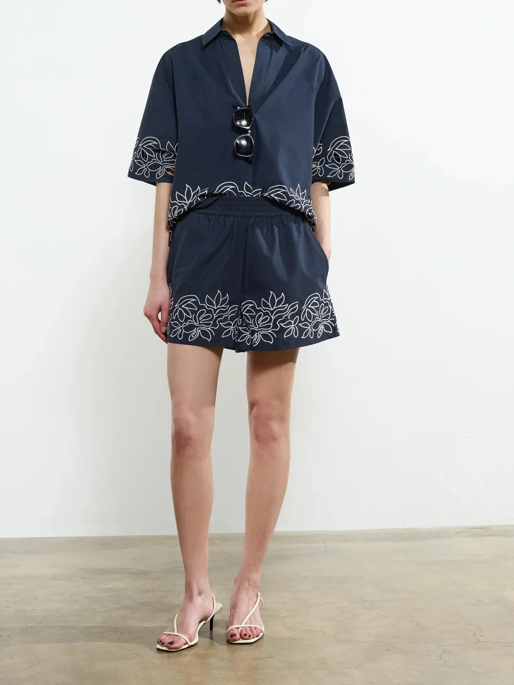 Fashion Creative Floral Print Shorts