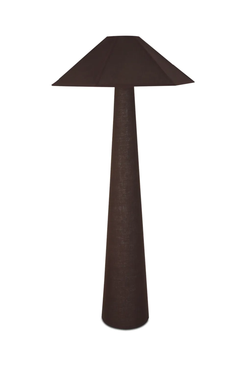 Cotton-Shade Floor Lamp
