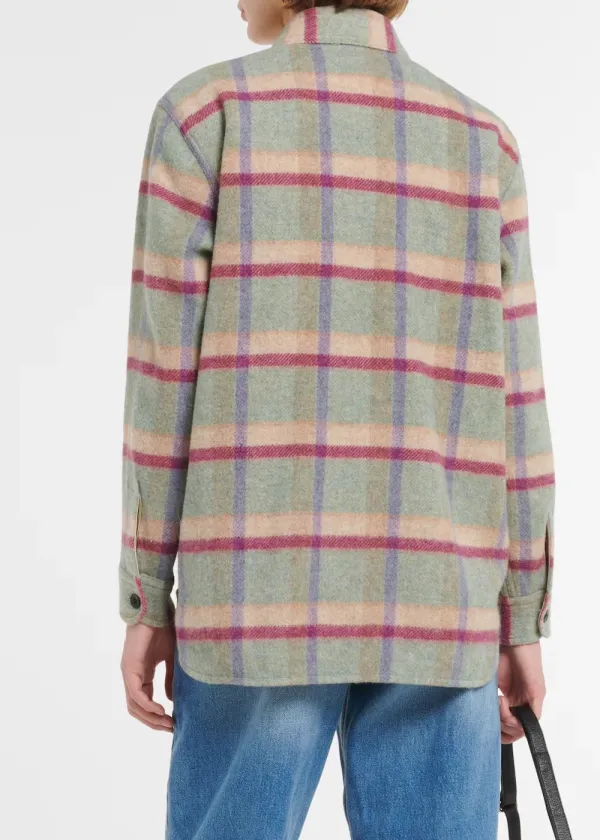 Striped Print Lapel Neck Coat