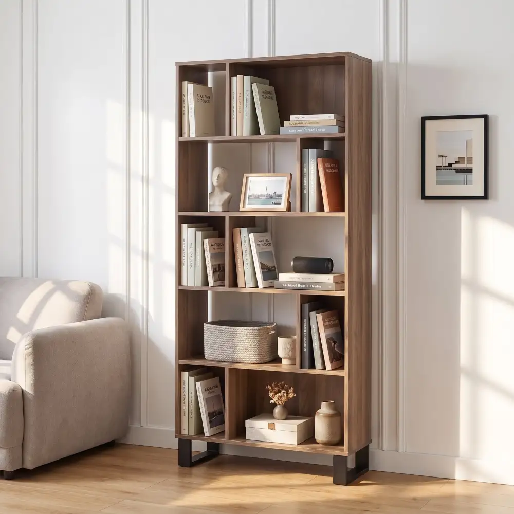 Clean Line Contemporary Display Bookshelf