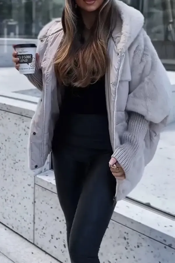 Contemporary Hooded Bomber Jacket