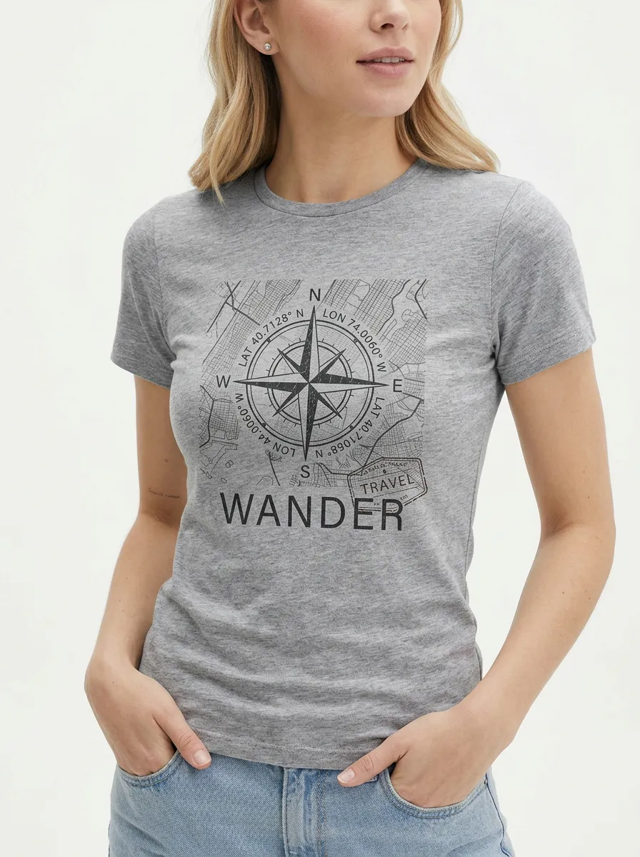 Travel Wander Compass T-Shirt