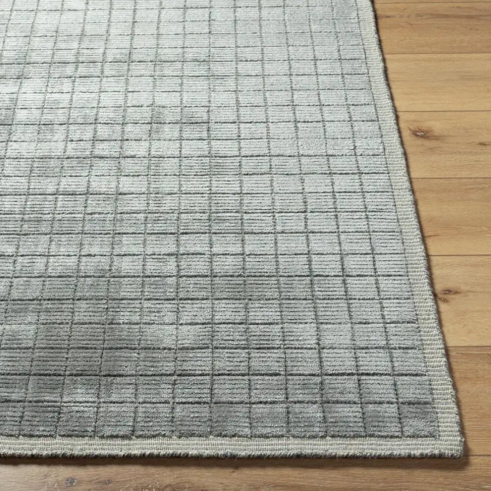 Hand-Loomed Square Pattern Carpet