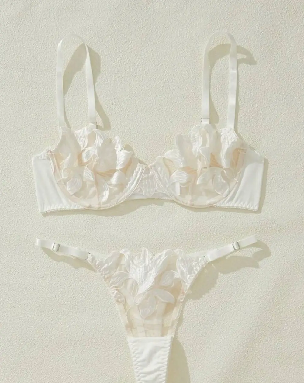 Modern Embroidered Lingerie Set