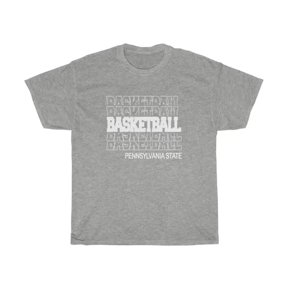 Basketball Pennsylvania State in Modern Stacked Lettering