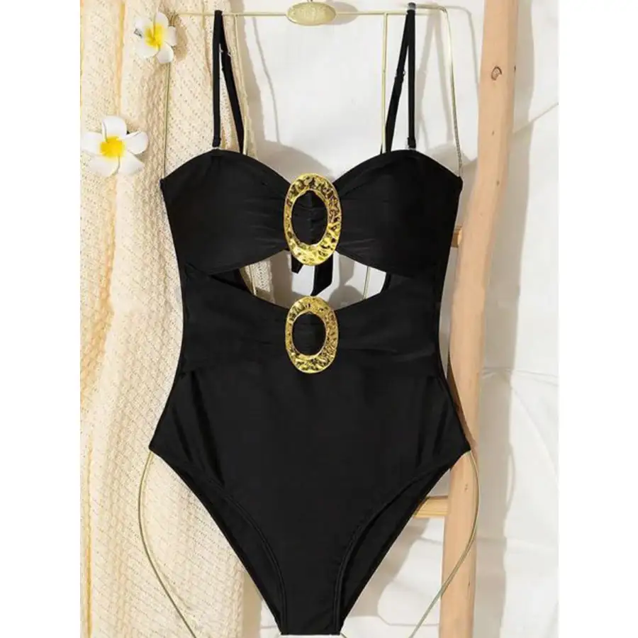 Women's Cutout Sweetheart-Neck One-Piece Swimsuit