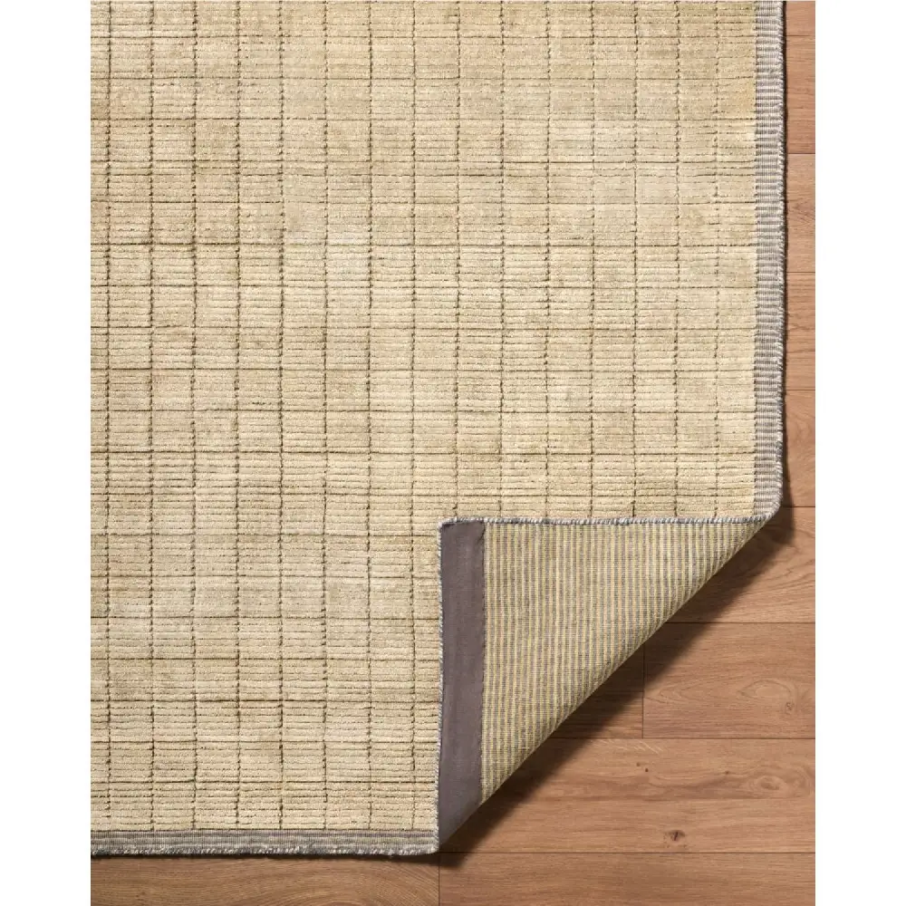 Hand-Loomed Square Pattern Carpet