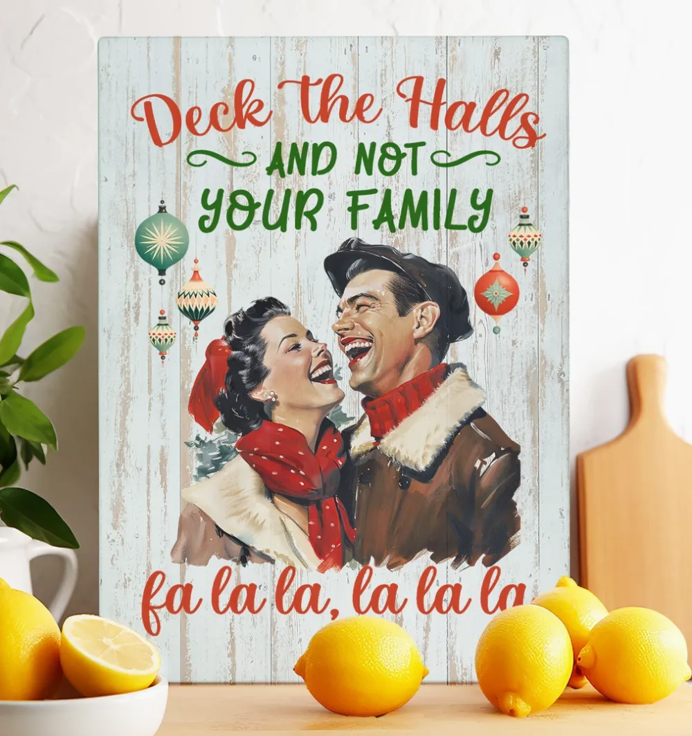 Funny Family Glass Cutting Board Trivet