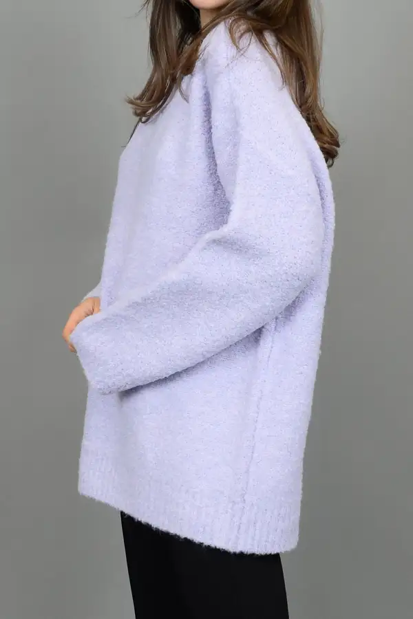 V Neck Oversized Relaxed Pullover Sweater