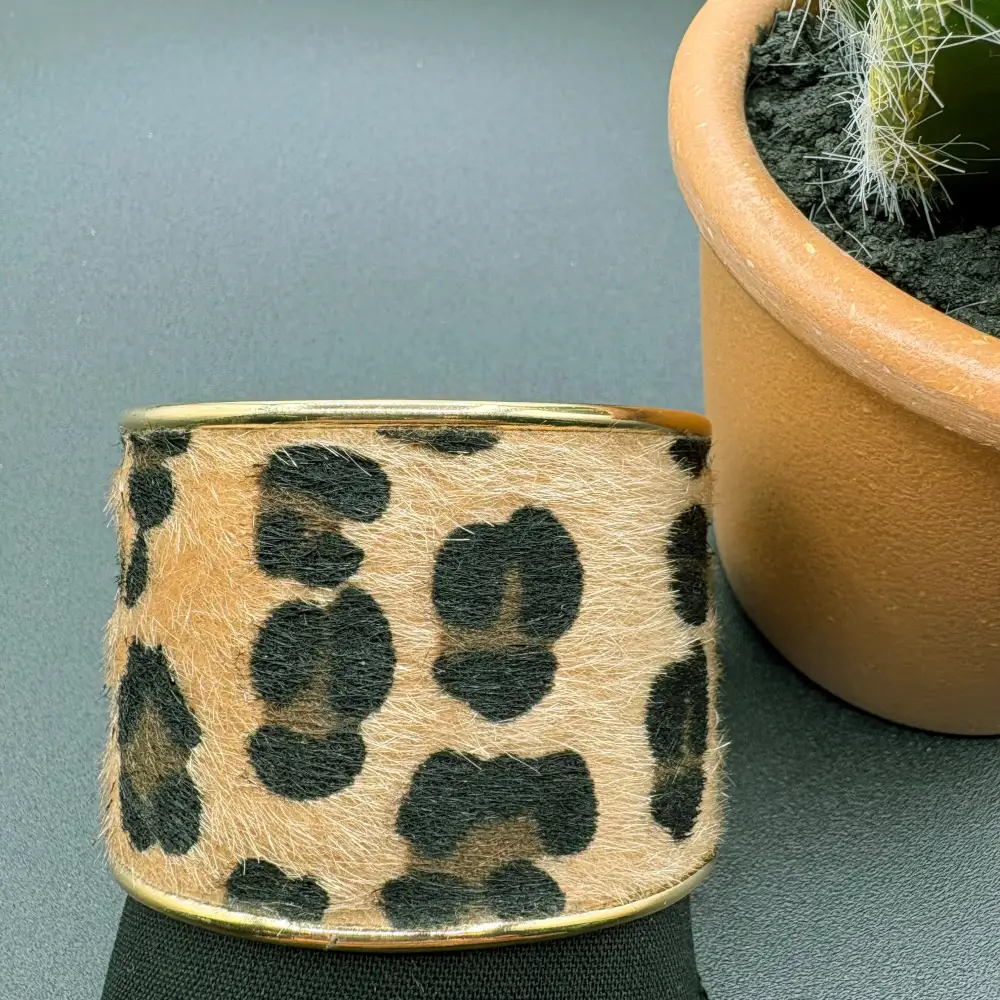 Animal Pattern Statement Bangle