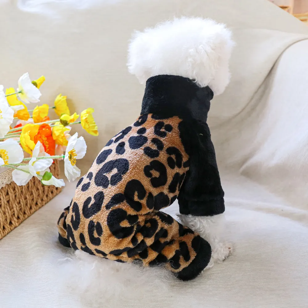 Leopard Print Pet Jumpsuit