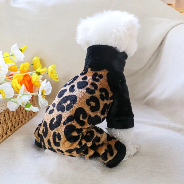 Leopard Print Pet Jumpsuit