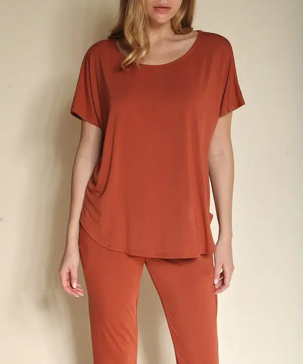 Bamboo Casual Dolman Sleeve Top Tee