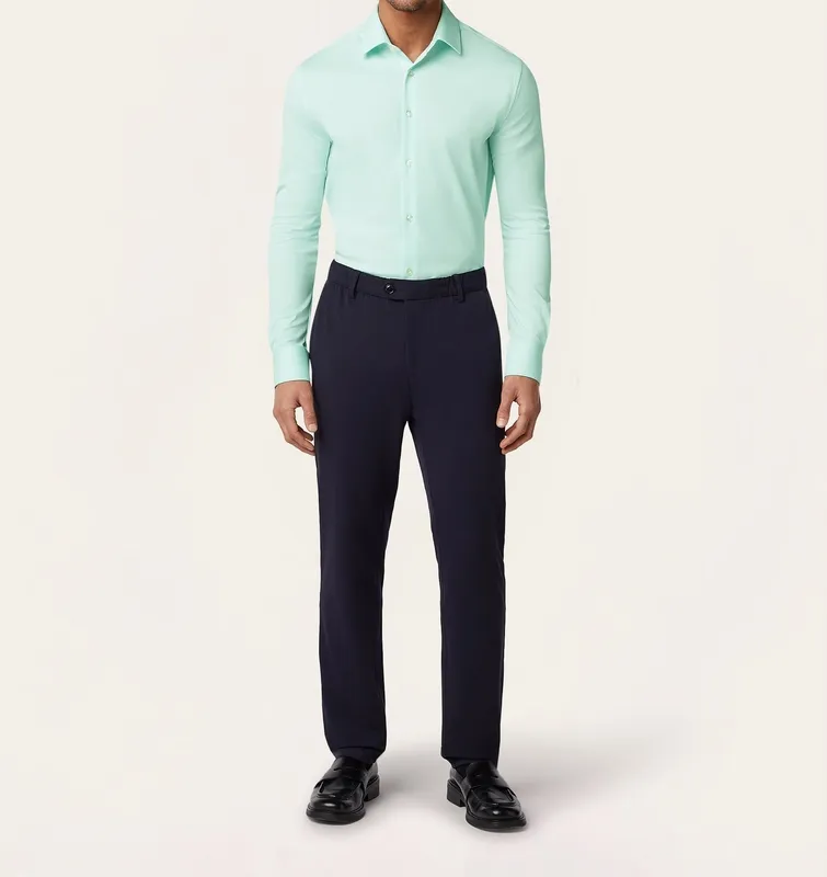 Knit Non-Iron Shirt Jade Green