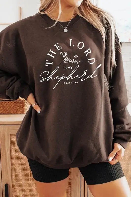 Layered Look Soft Graphic Pullover Sweatshirt