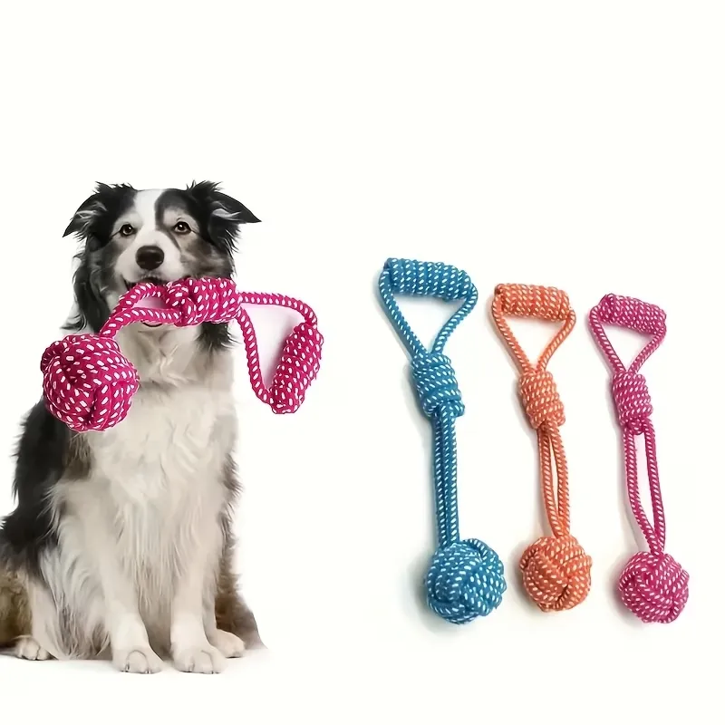 Interactive Dog Rope Ball