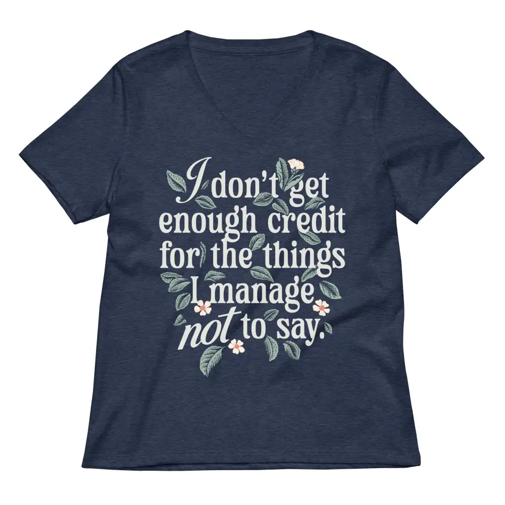 Quiet Thoughts V Neck Tee
