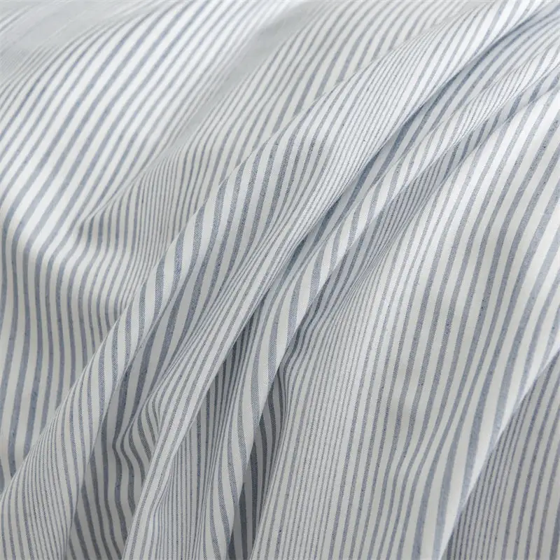 Bamboo Cotton Quilt Cover Set With Striped Detail