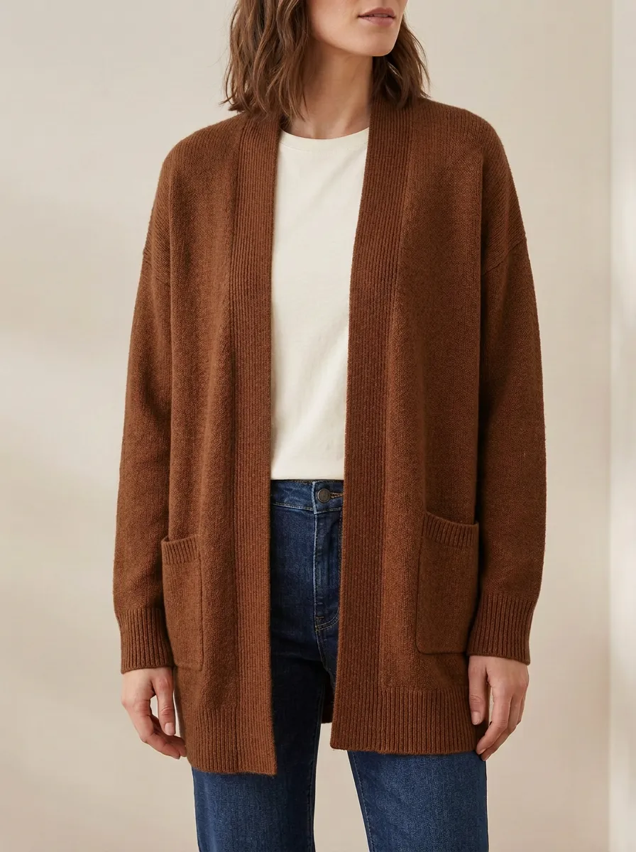 Classic Textured Knit Cardigan