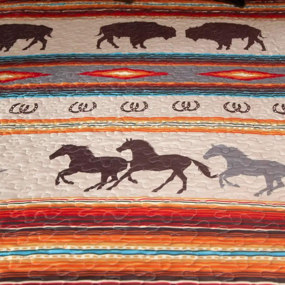 Quilted Animal Motif Quilt Set