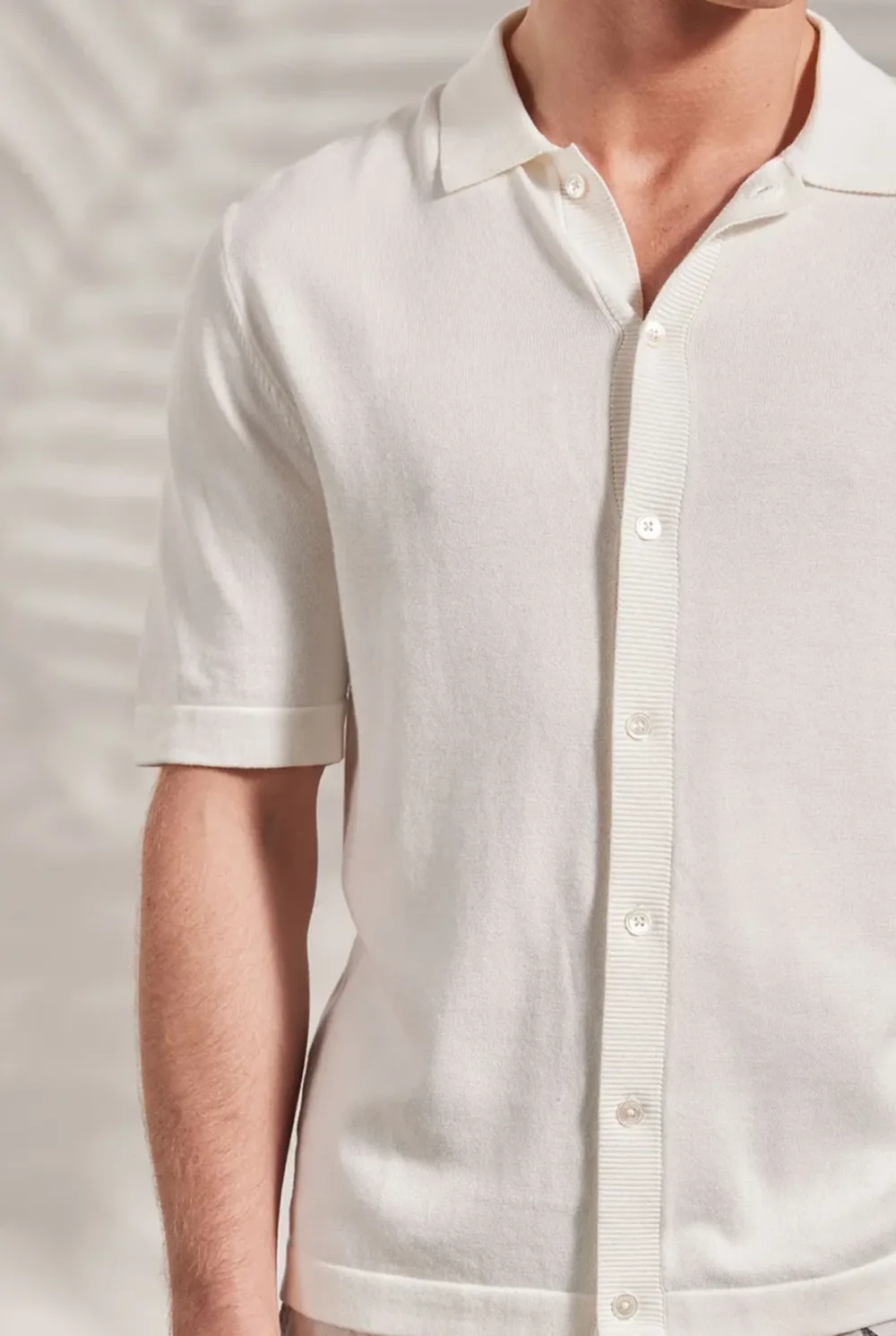 Knit SS Shirt- Winter white