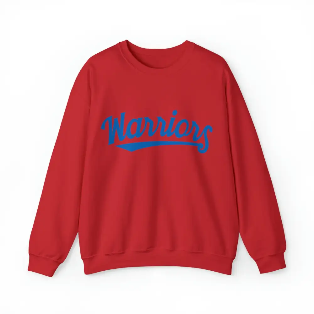 Everyday Script Blue Accent Gold Accent Team Graphic Crewneck Sweatshirt